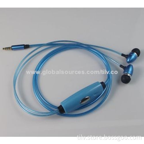 2014 New Flashlight Wired Earphone for Mobile PhoneNew